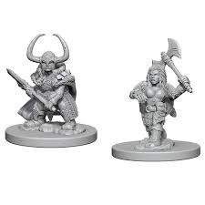 Dungeons & Dragons: Nolzur's Marvelous Unpainted Miniatures - Dwarf Female Barbarian | Deep Dive Games St. Marys