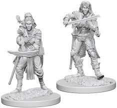 Pathfinder Deep Cuts Unpainted Miniatures: Elf Female Bard | Deep Dive Games St. Marys