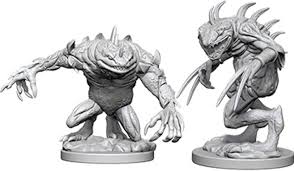 Dungeons & Dragons: Nolzur's Marvelous Unpainted Miniatures - W05 Grey Slaad & Death Slaad | Deep Dive Games St. Marys