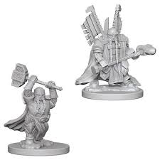 Dungeons & Dragons: Nolzur's Marvelous Unpainted Miniatures - W04 Dwarf Male Paladin | Deep Dive Games St. Marys