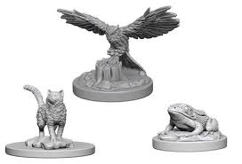 WizKids Deep Cuts Unpainted Miniatures: W04 Familiars | Deep Dive Games St. Marys