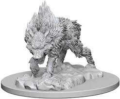 Pathfinder Deep Cuts Unpainted Miniatures: Dire Wolf | Deep Dive Games St. Marys