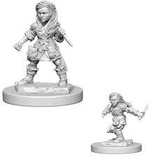 Dungeons & Dragons: Nolzur's Marvelous Unpainted Miniatures - Halfling Female Rogue | Deep Dive Games St. Marys