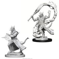 Dungeons & Dragons: Nolzur's Marvelous Unpainted Miniatures - Tiefling Male Sorcerer | Deep Dive Games St. Marys