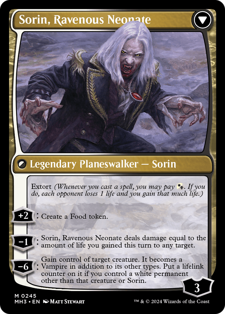 Sorin of House Markov // Sorin, Ravenous Neonate [Modern Horizons 3] | Deep Dive Games St. Marys