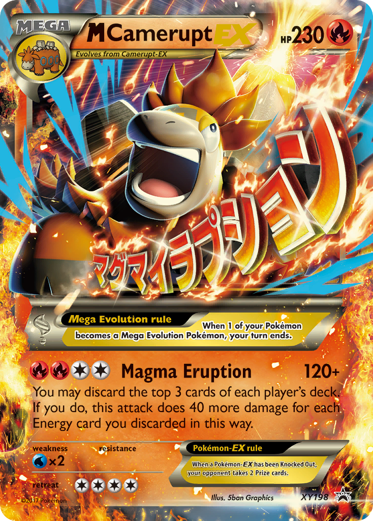 M Camerupt EX (XY198) [XY: Black Star Promos] | Deep Dive Games St. Marys