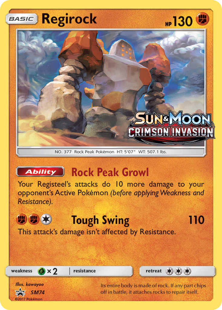 Regirock (SM74) [Sun & Moon: Black Star Promos] | Deep Dive Games St. Marys