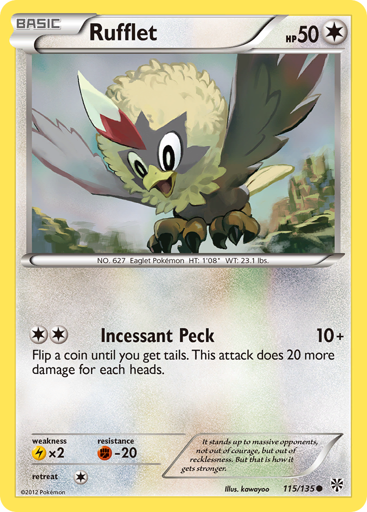 Rufflet (115/135) [Black & White: Plasma Storm] | Deep Dive Games St. Marys