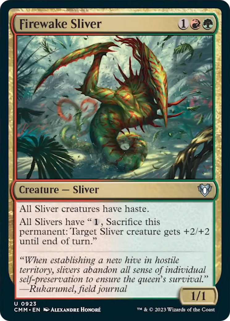 Firewake Sliver [Commander Masters] | Deep Dive Games St. Marys
