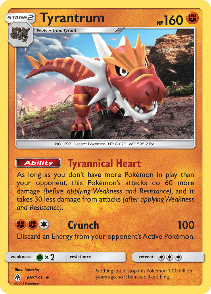 Tyrantrum (69/131) [Sun & Moon: Forbidden Light] | Deep Dive Games St. Marys