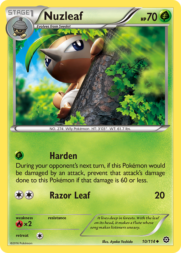 Nuzleaf (10/114) [XY: Steam Siege] | Deep Dive Games St. Marys