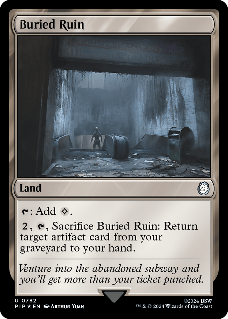 Buried Ruin (Surge Foil) [Fallout] | Deep Dive Games St. Marys
