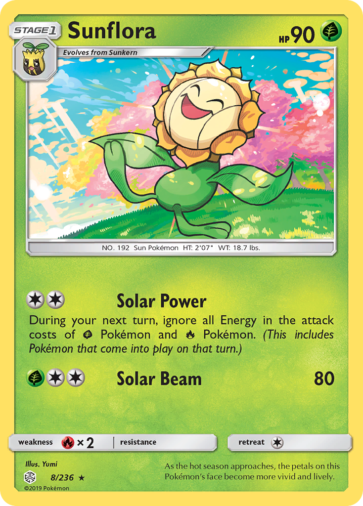 Sunflora (8/236) [Sun & Moon: Cosmic Eclipse] | Deep Dive Games St. Marys