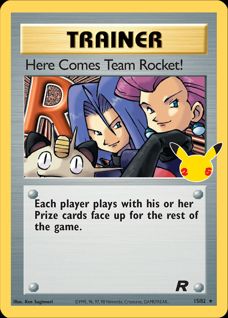 Here Comes Team Rocket! (15/82) [Celebrations: 25th Anniversary - Classic Collection] | Deep Dive Games St. Marys