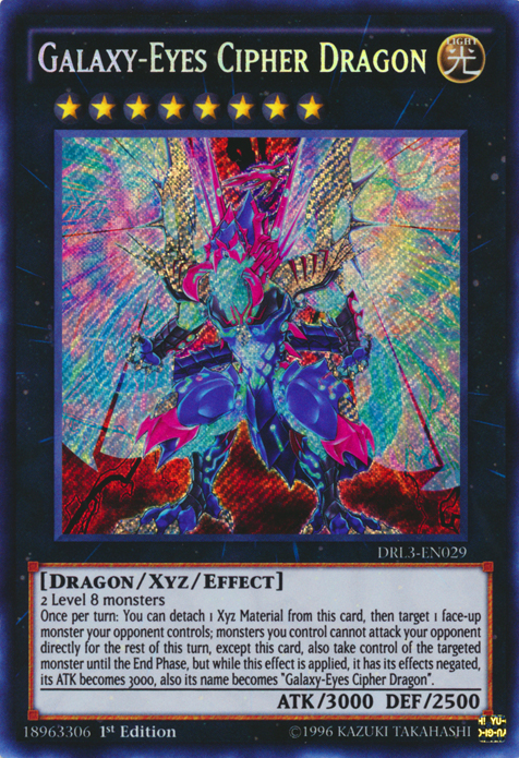 Galaxy-Eyes Cipher Dragon [DRL3-EN029] Secret Rare | Deep Dive Games St. Marys