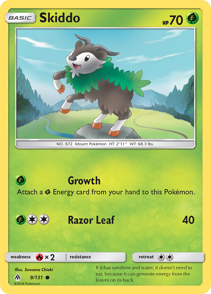 Skiddo (9/131) [Sun & Moon: Forbidden Light] | Deep Dive Games St. Marys