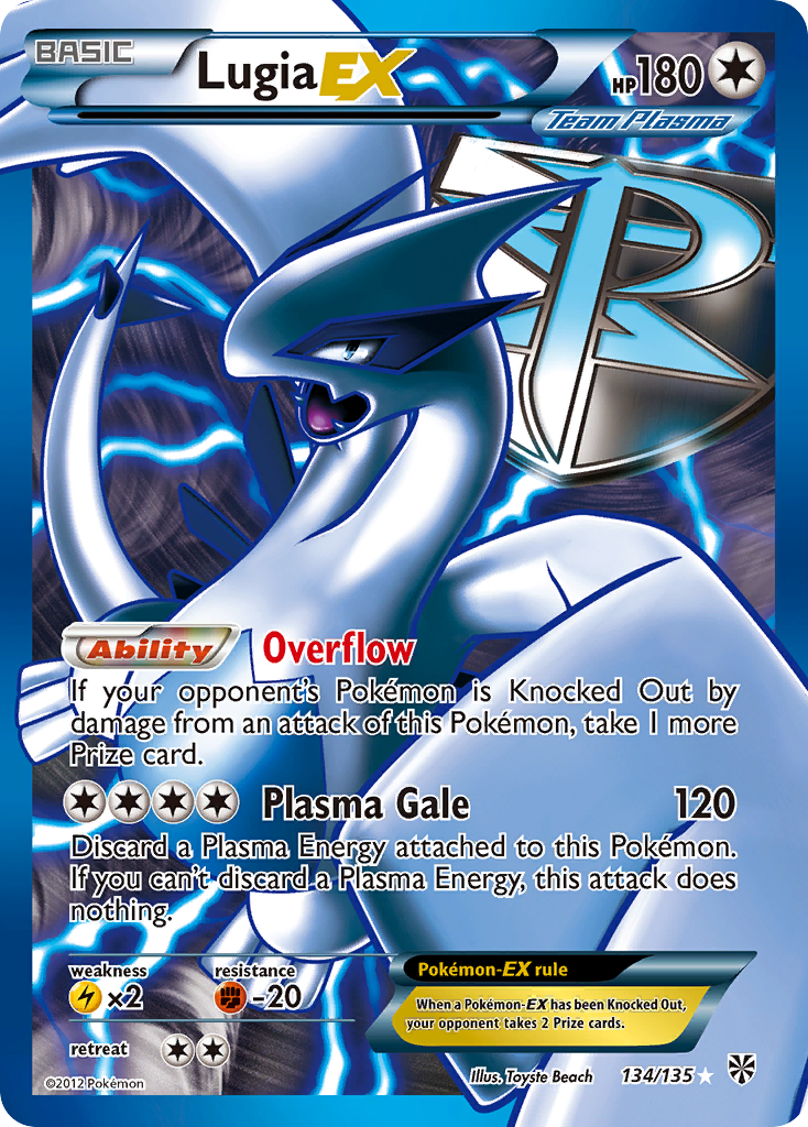 Lugia EX (134/135) [Black & White: Plasma Storm] | Deep Dive Games St. Marys