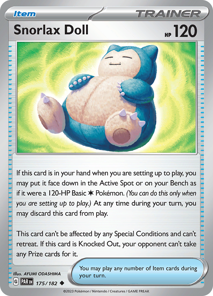 Snorlax Doll (175/182) [Scarlet & Violet: Paradox Rift] | Deep Dive Games St. Marys