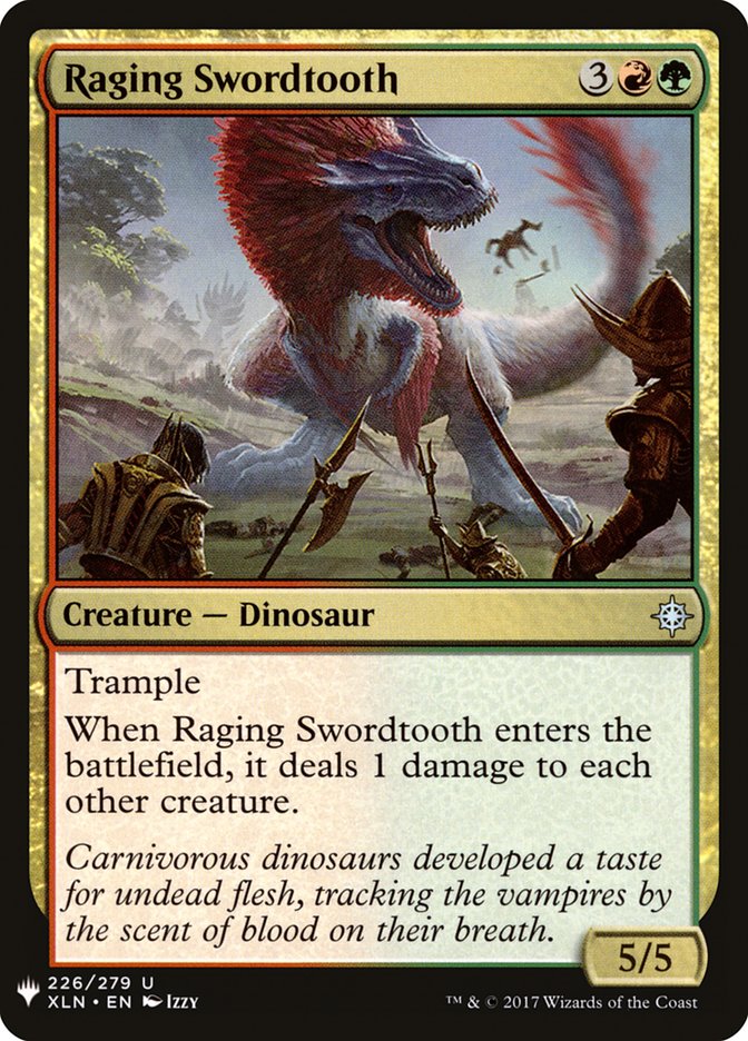 Raging Swordtooth [Mystery Booster] | Deep Dive Games St. Marys