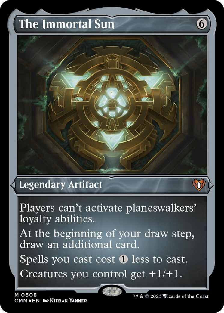 The Immortal Sun (Foil Etched) [Commander Masters] | Deep Dive Games St. Marys