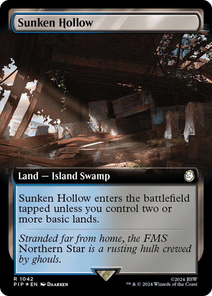 Sunken Hollow (Extended Art) (Surge Foil) [Fallout] | Deep Dive Games St. Marys