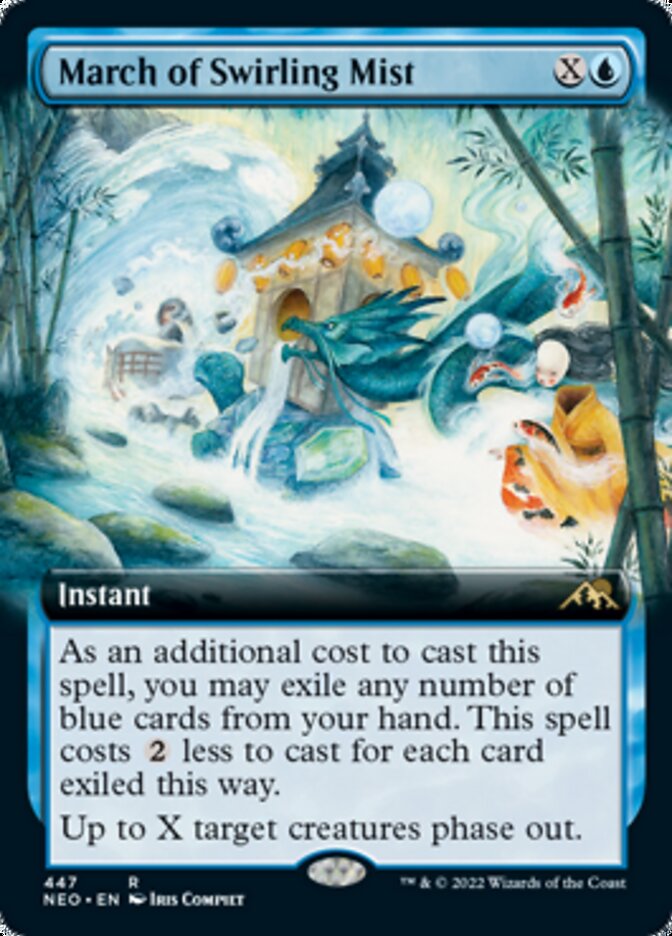 March of Swirling Mist (Extended Art) [Kamigawa: Neon Dynasty] | Deep Dive Games St. Marys