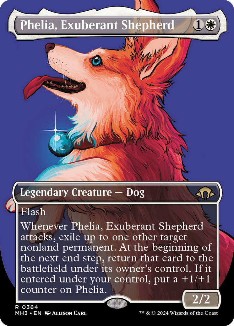 Phelia, Exuberant Shepherd (Borderless) [Modern Horizons 3] | Deep Dive Games St. Marys