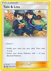 Tate & Liza (148a/168) (Alternate Art Promo) (Battle Arena Deck Exclusive) [Sun & Moon: Celestial Storm] | Deep Dive Games St. Marys