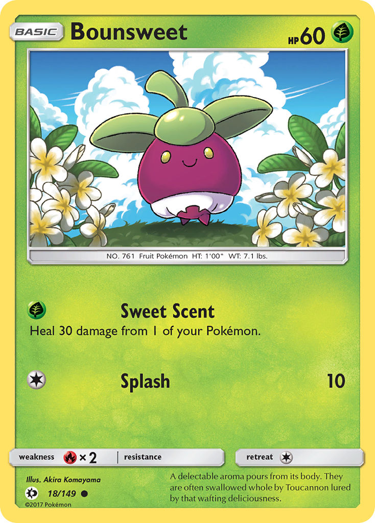 Bounsweet (18/149) [Sun & Moon: Base Set] | Deep Dive Games St. Marys