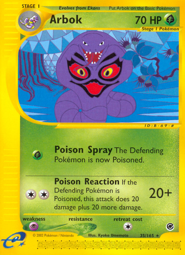 Arbok (35/165) [Expedition: Base Set] | Deep Dive Games St. Marys