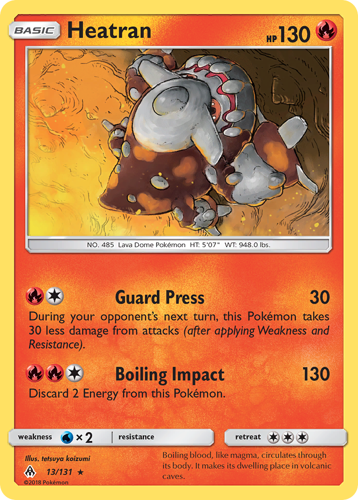 Heatran (13/131) [Sun & Moon: Forbidden Light] | Deep Dive Games St. Marys