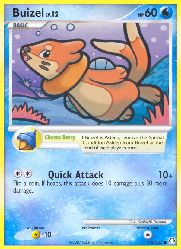 Buizel (75/123) [Diamond & Pearl: Mysterious Treasures] | Deep Dive Games St. Marys