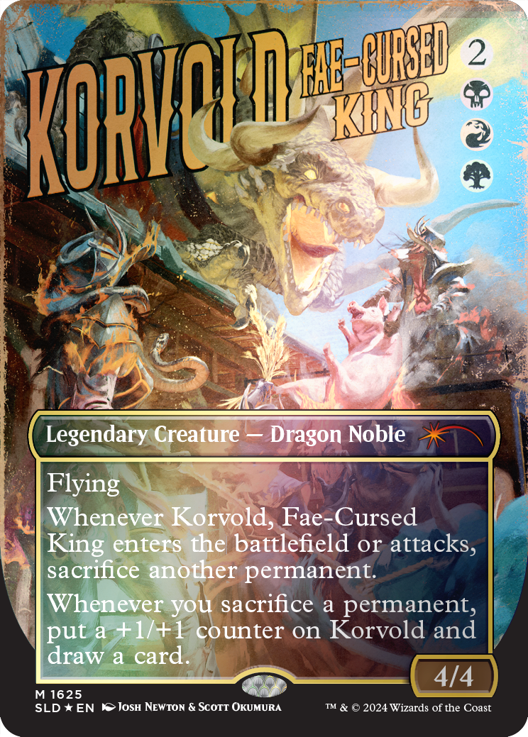 Korvold, Fae-Cursed King (Rainbow Foil) [Secret Lair Drop Series] | Deep Dive Games St. Marys