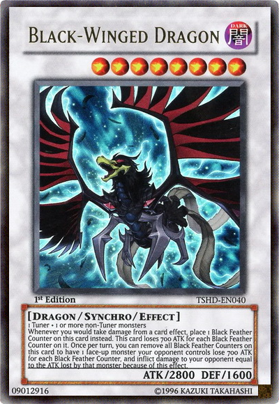 Black-Winged Dragon [TSHD-EN040] Ultra Rare | Deep Dive Games St. Marys