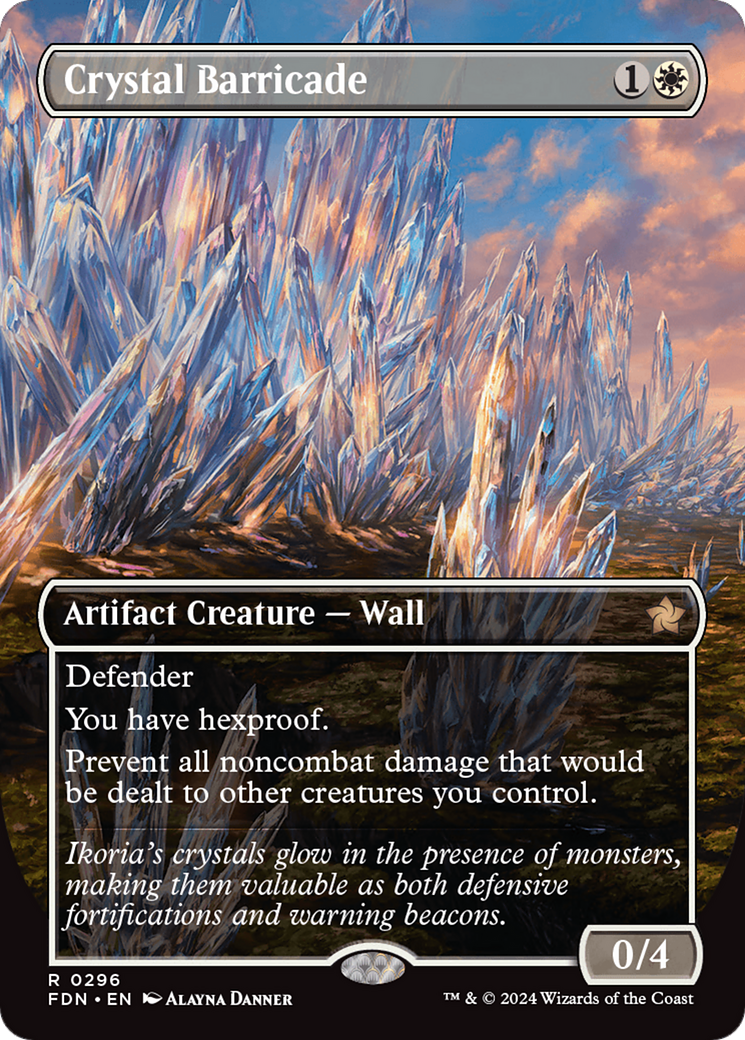 Crystal Barricade (Borderless) [Foundations] | Deep Dive Games St. Marys