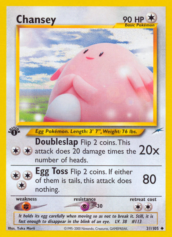 Chansey (31/105) [Neo Destiny 1st Edition] | Deep Dive Games St. Marys