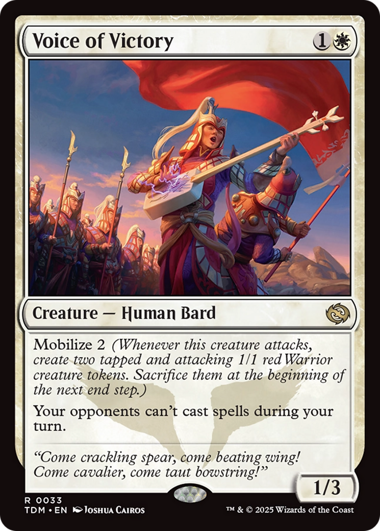 Voice of Victory [Tarkir: Dragonstorm] | Deep Dive Games St. Marys