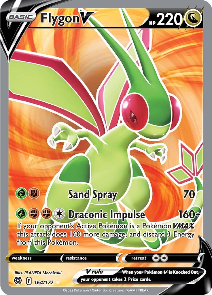 Flygon V (164/172) [Sword & Shield: Brilliant Stars] | Deep Dive Games St. Marys