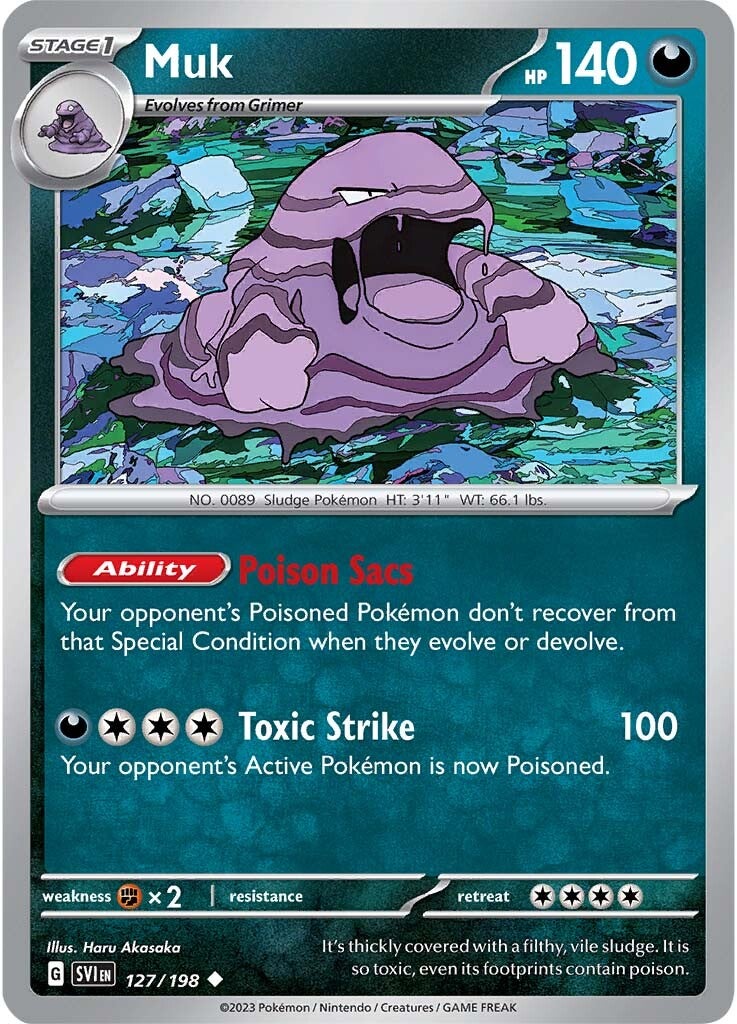 Muk (127/198) [Scarlet & Violet: Base Set] | Deep Dive Games St. Marys