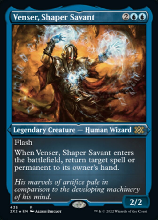 Venser, Shaper Savant (Foil Etched) [Double Masters 2022] | Deep Dive Games St. Marys