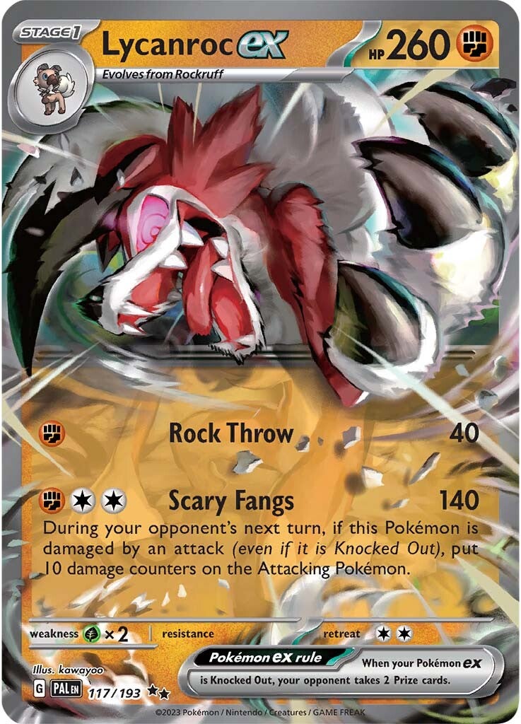 Lycanroc ex (117/193) [Scarlet & Violet: Paldea Evolved] | Deep Dive Games St. Marys