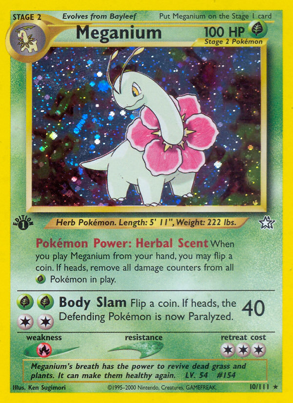 Meganium (10/111) [Neo Genesis 1st Edition] | Deep Dive Games St. Marys