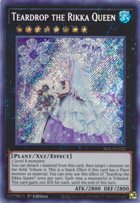 Teardrop the Rikka Queen [SESL-EN022] Secret Rare | Deep Dive Games St. Marys