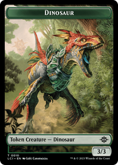 Gnome // Dinosaur (0010) Double-Sided Token [The Lost Caverns of Ixalan Tokens] | Deep Dive Games St. Marys