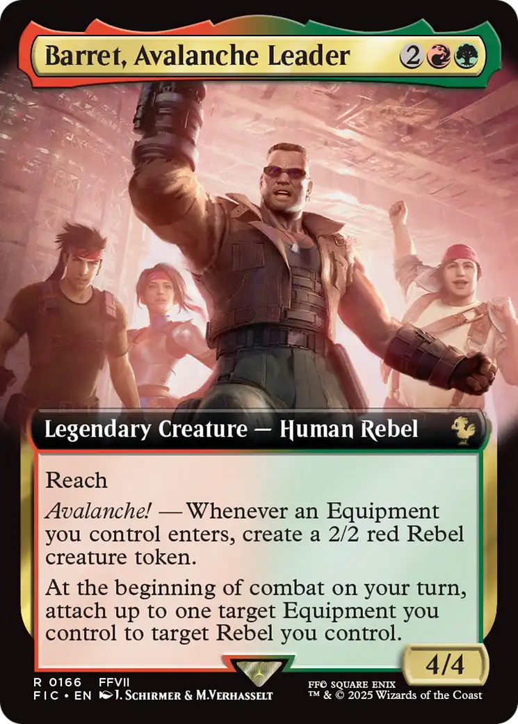 Barret, Avalanche Leader (Extended Art) [FINAL FANTASY Commander] | Deep Dive Games St. Marys