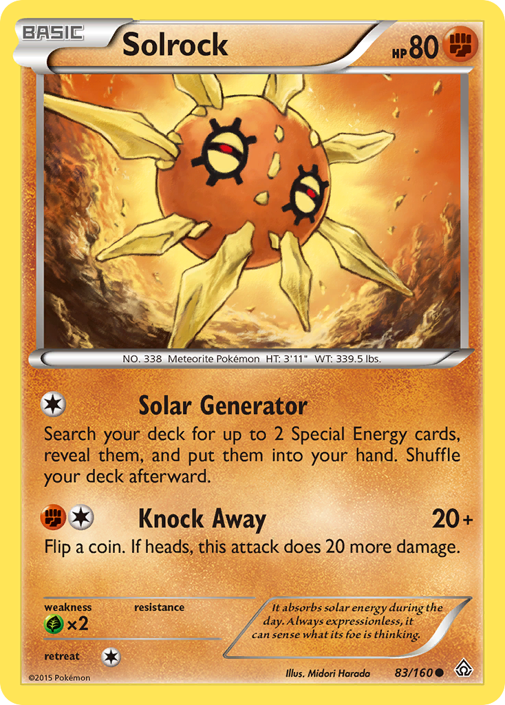 Solrock (83/160) [XY: Primal Clash] | Deep Dive Games St. Marys