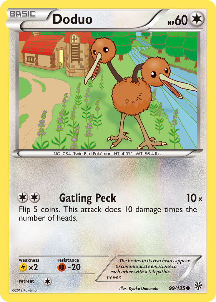 Doduo (99/135) [Black & White: Plasma Storm] | Deep Dive Games St. Marys