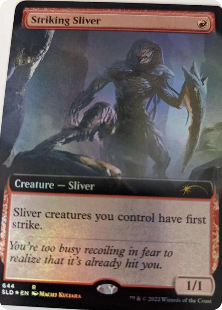 Striking Sliver (Extended Art) [Secret Lair Drop Series] | Deep Dive Games St. Marys