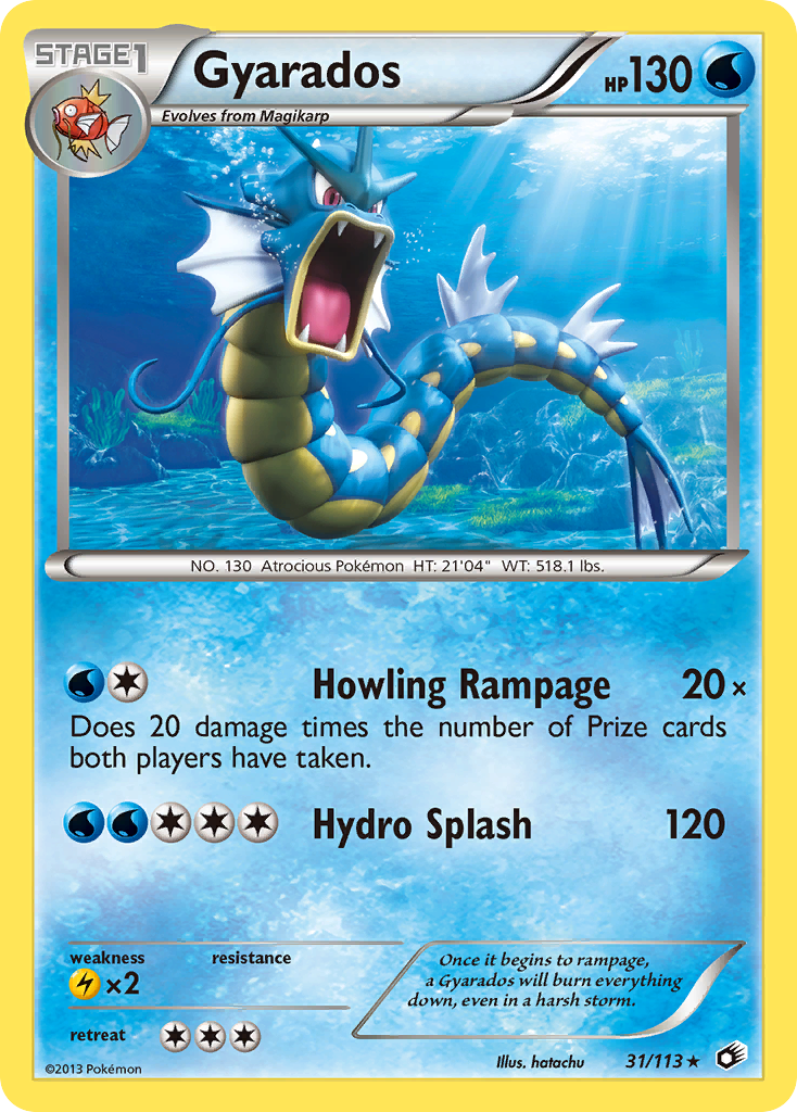 Gyarados (31/113) [Black & White: Legendary Treasures] | Deep Dive Games St. Marys