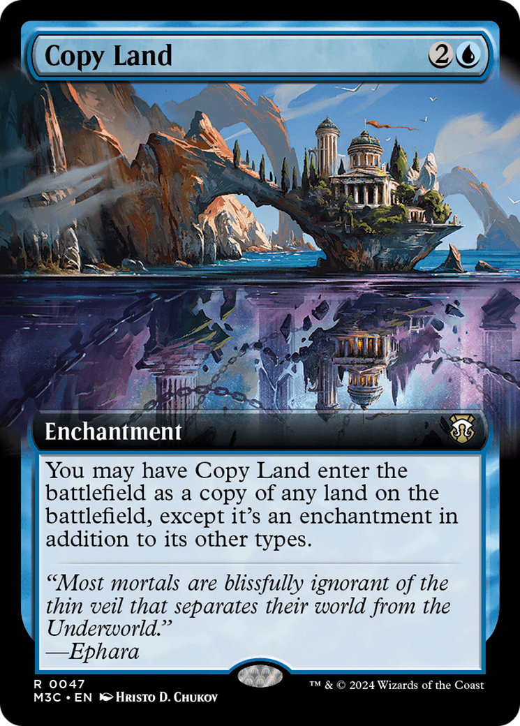 Copy Land (Extended Art) [Modern Horizons 3 Commander] | Deep Dive Games St. Marys